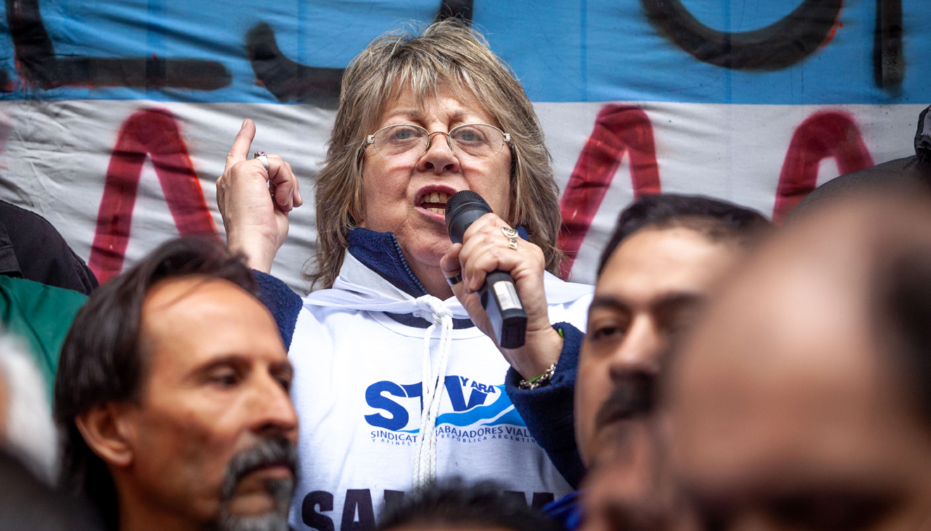Graciela Aleñá, secretaria general del Sindicato de Viales