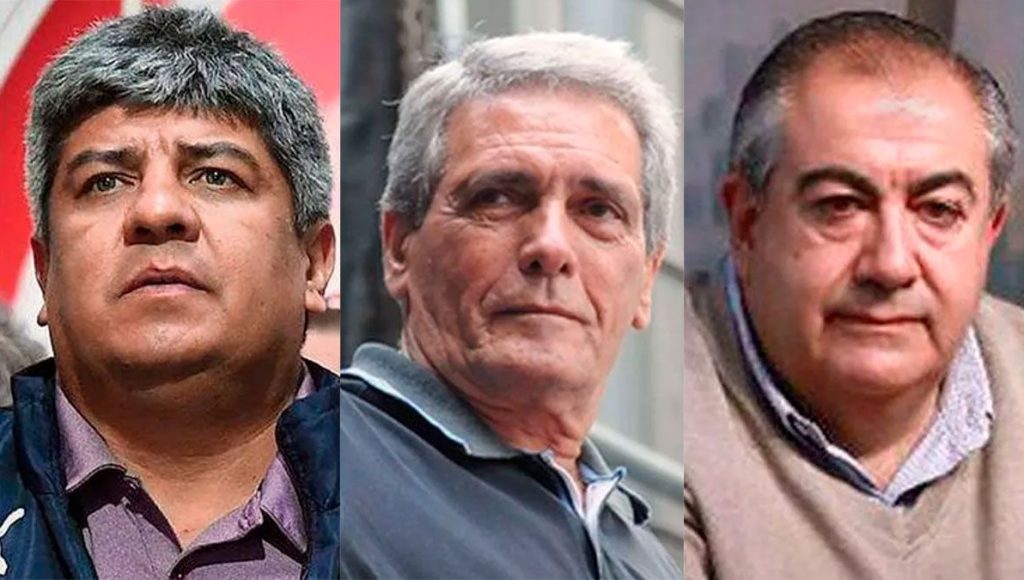 Pablo Moyano integra el nuevo triunvirato de la CGT, junto a Carlos Acuña y Héctor Daer.