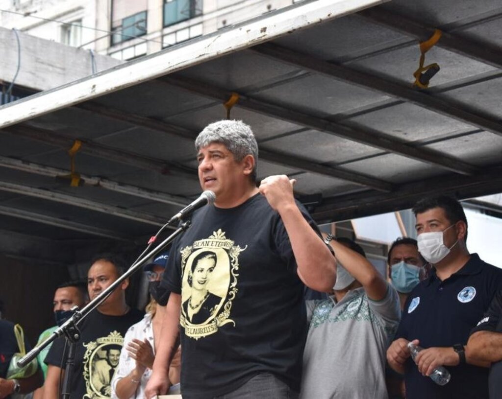 En la marcha del viernes pasado, Pablo Moyano advirtió que si no hay acuerdo esta semana van a "reventar" Plaza de Mayo.