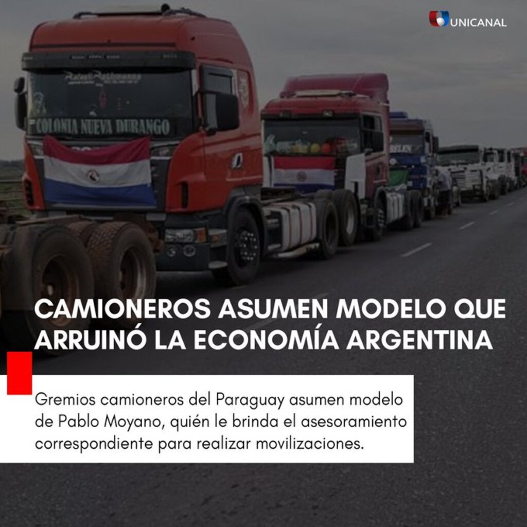 En un canal de televisión de Paraguay hablan de un modelo que "arruinó la economía Argentina".