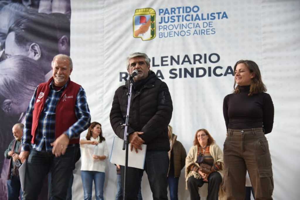 Correa estuvo el sábado en Baradero, en el plenario de la rama sindical del PJ Bonaerense.