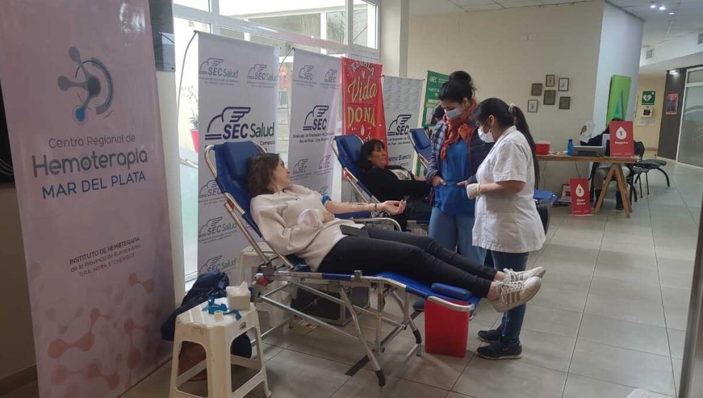 El Sindicato de Comercio de Mar del Plata encabezó una exitosa jornada de donación de sangre