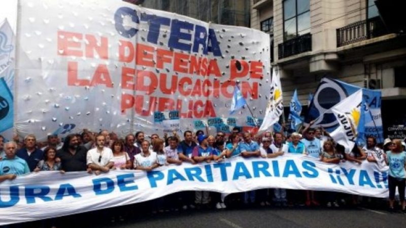 Sin clases la próxima semana: CTERA anunció paros docentes y movilizaciones en todo el país