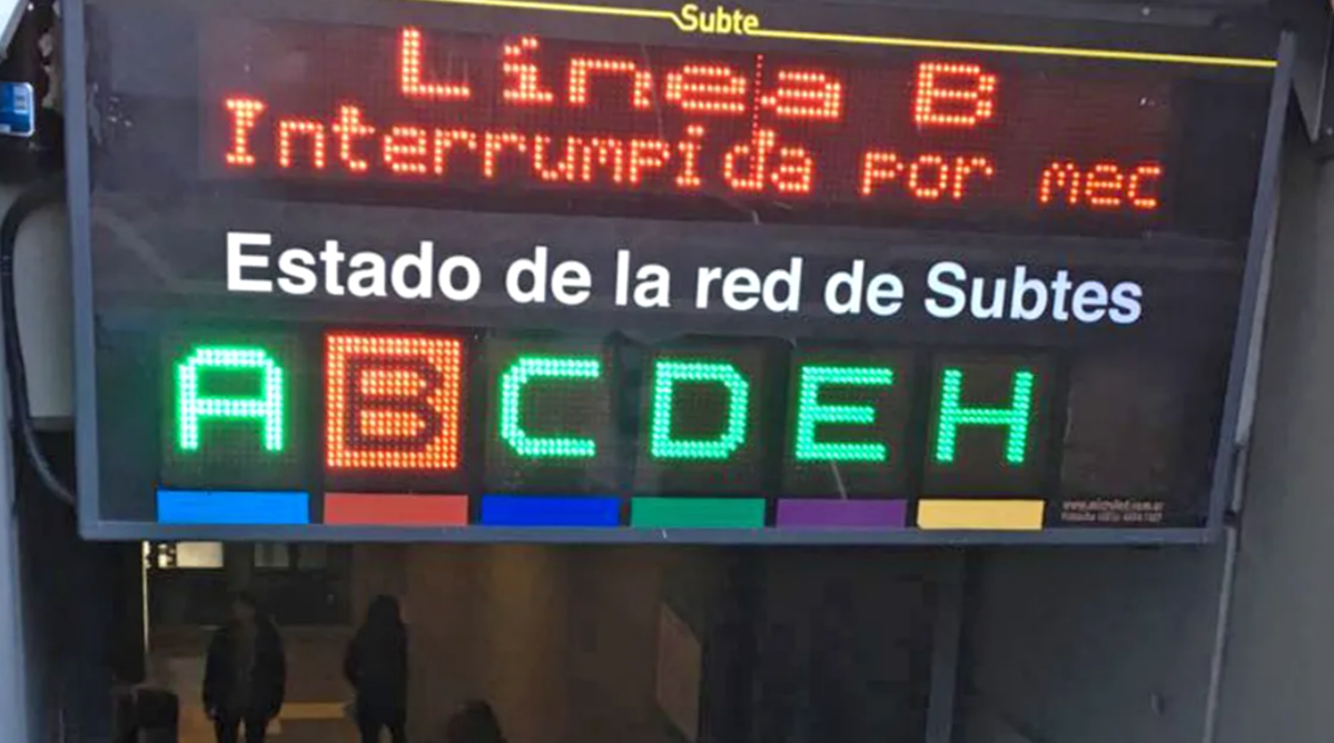 Línea B De Subtes: Esta Tarde Comienza Un Paro Que Podría Ser Por ...