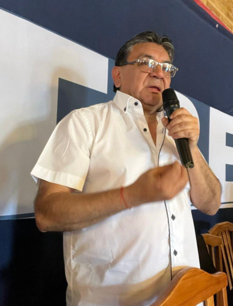 En la previa de la reunión de hoy, y en el marco de su campaña electoral, Voytenco estuvo en Mendoza.