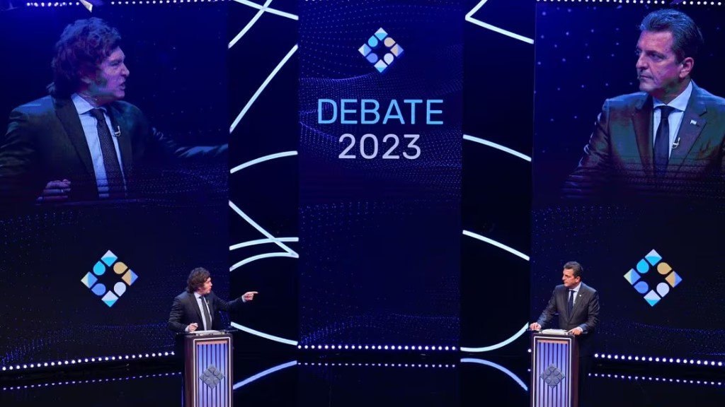 Debate presidencial, Sergio Massa, javier Milei