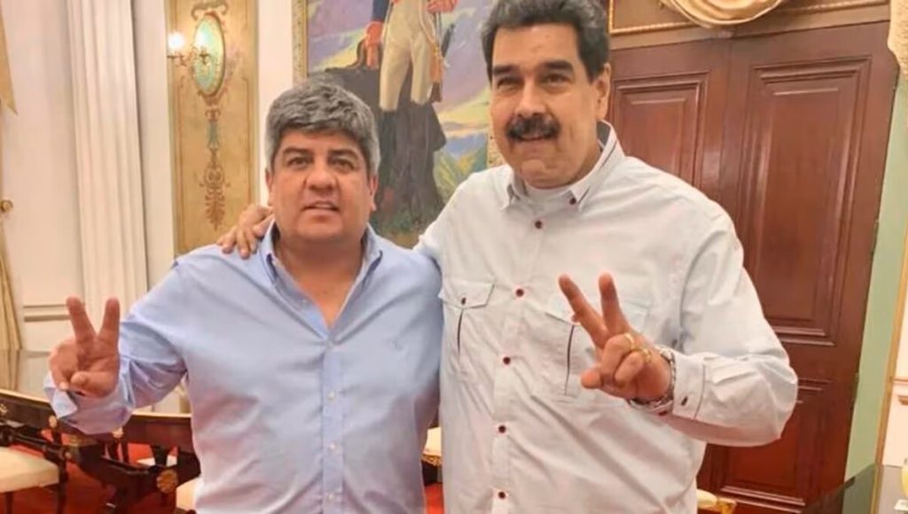 Pablo Moyano con Maduro