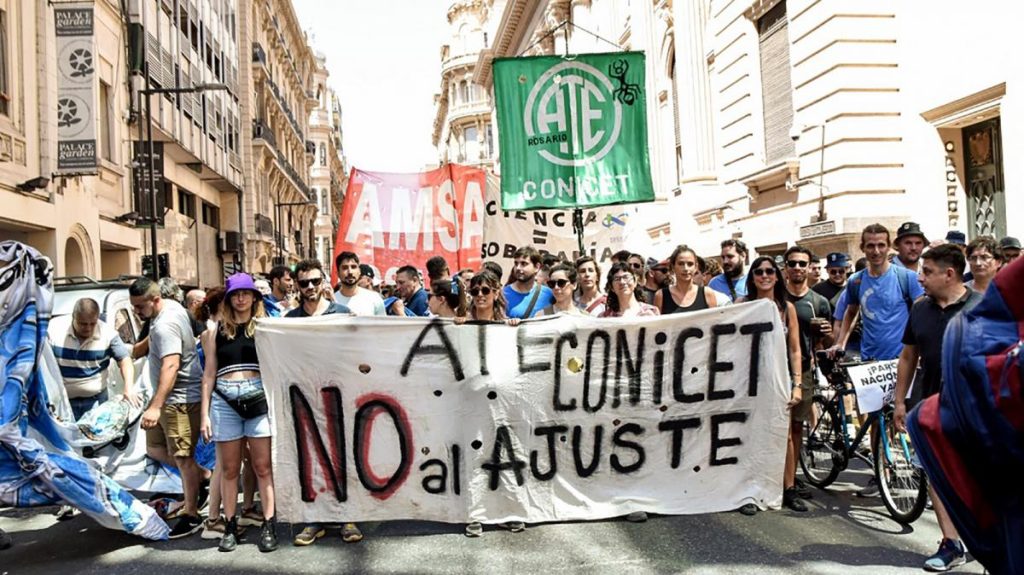 En los últimos meses se vienen repitiendo protestas por el ajuste en el Conicet.