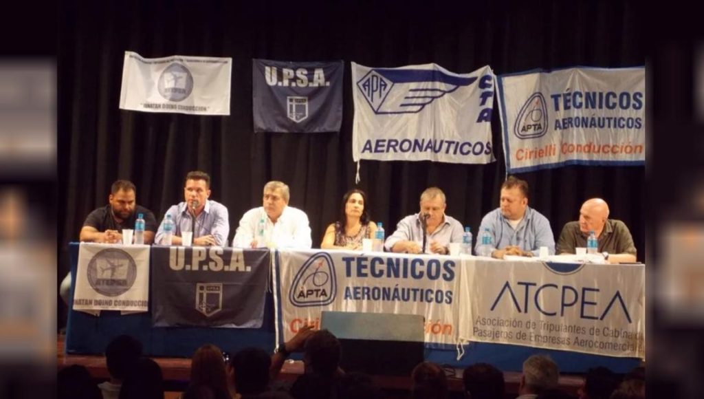 Aerolíneas Argentinas, gremios aeronáuticos