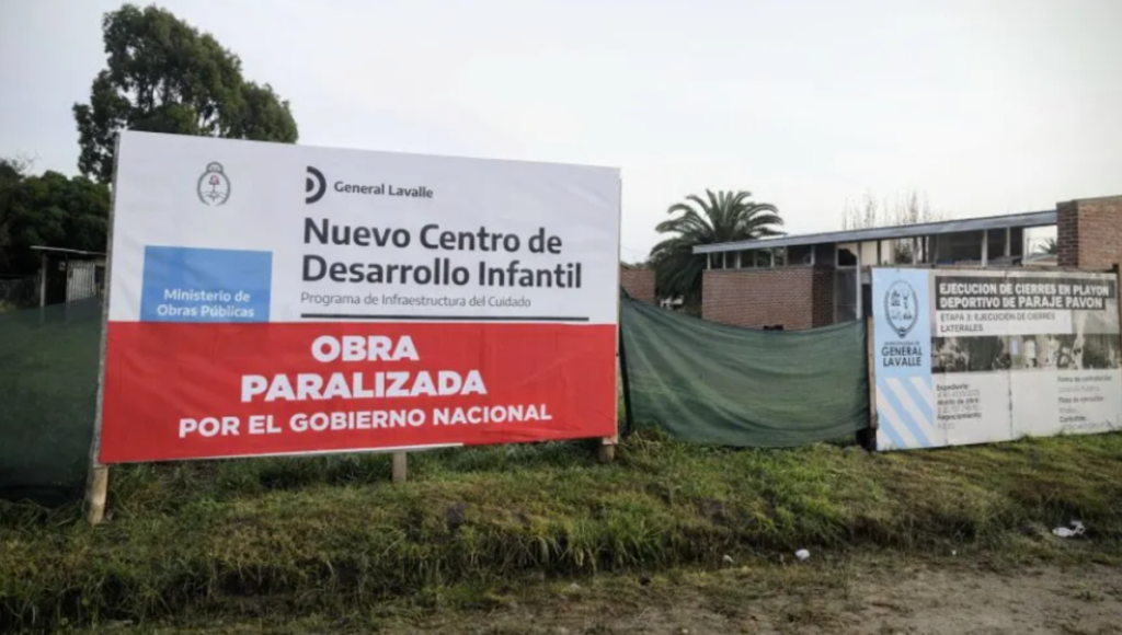 Kicillof, obra pública paralizada