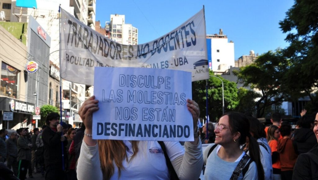 universitarios, docntes universitarios, marcha universitaria