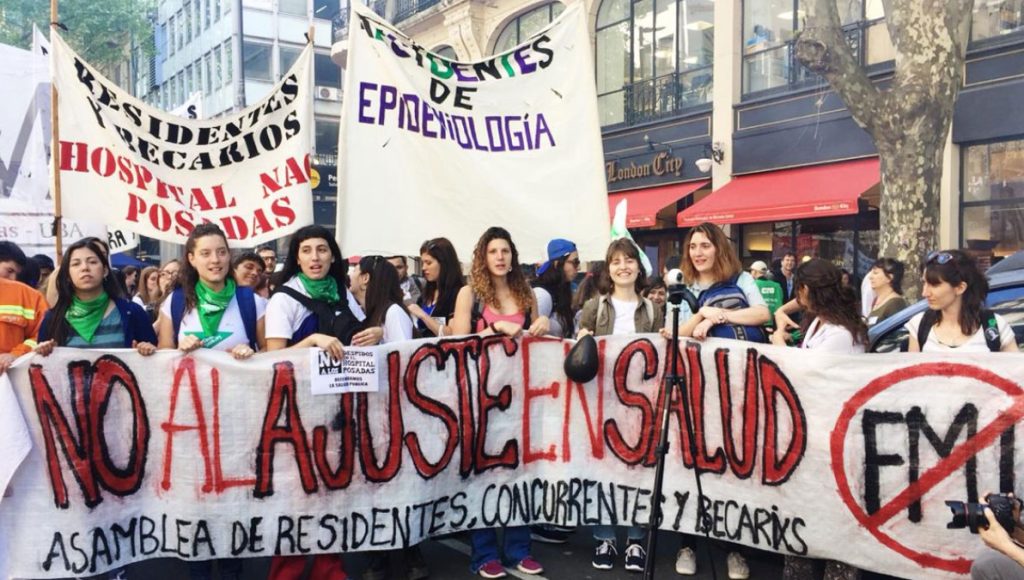 gremios de la Salud, marcha nacional