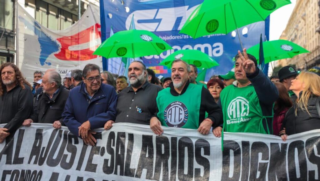 ATE, Rodolfo Aguiar, Roberto Baradel, CTA
